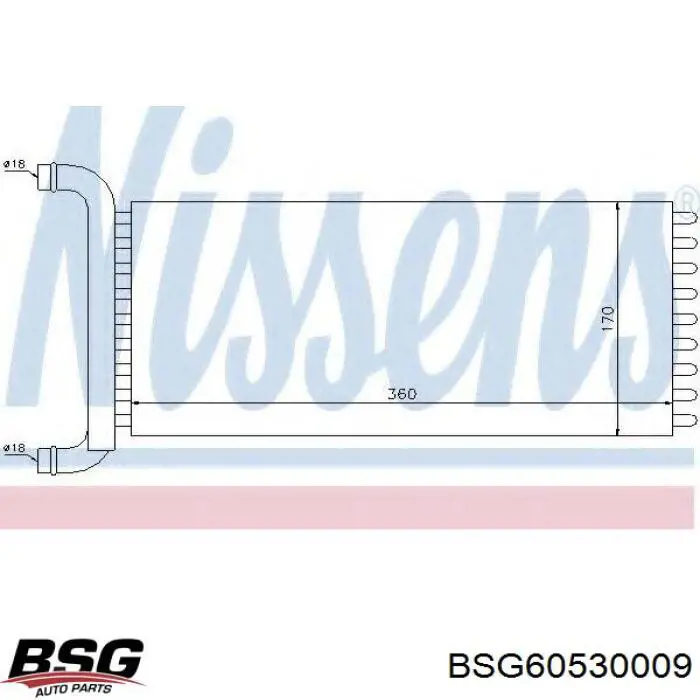BSG 60-530-009 BSG radiador calefacción