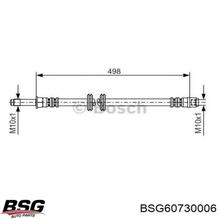 BSG60730006 BSG latiguillo de freno delantero
