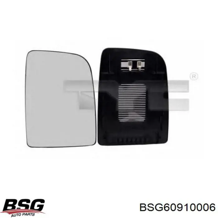 BSG 60-910-006 BSG cristal de espejo retrovisor exterior derecho