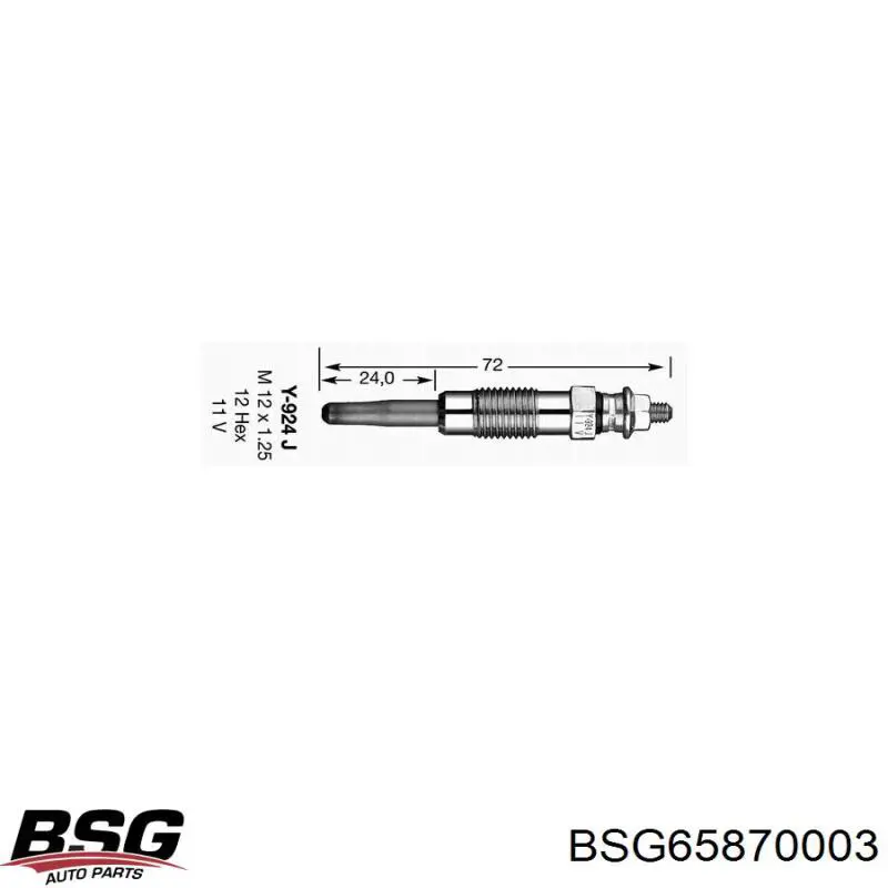 Bujía de incandescencia Nissan Tiida C11X