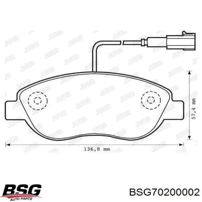 Pastillas de freno delanteras Citroen C3 1 FC