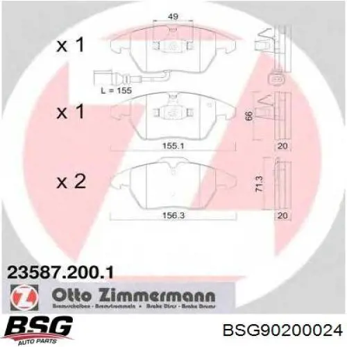 Pastillas de freno delanteras Seat Leon 2 1P1