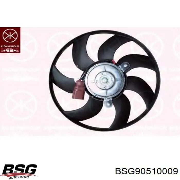 BSG 90-510-009 BSG ventilador (rodete +motor refrigeración del motor con electromotor derecho)