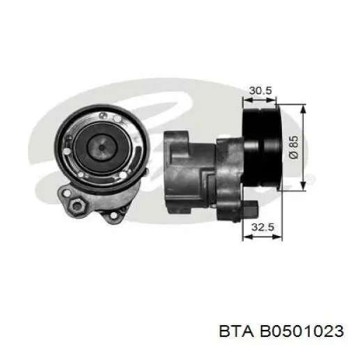 B05-01-023 BTA tensor de correa, correa poli v