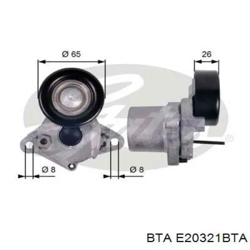 Comprar E20321BTA BTA Tensor de correa poli V 