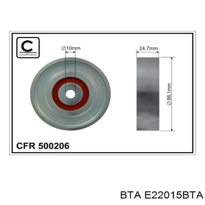 Comprar 884410D010 Toyota Polea inversión/guía, correa poli V