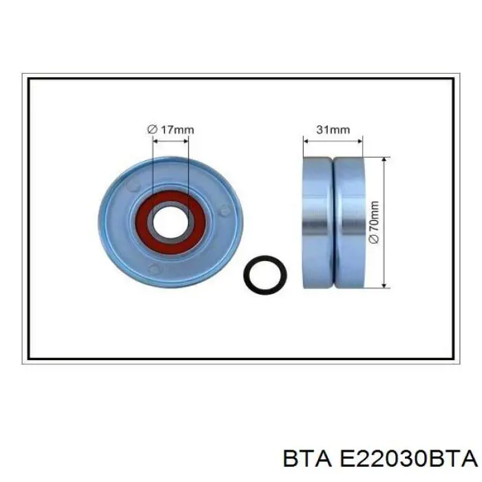 E22030BTA BTA Polea tensora