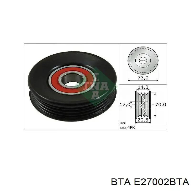 Tensor de la correa trapecial BTA E27002BTA precio, desde 29,74 EUR