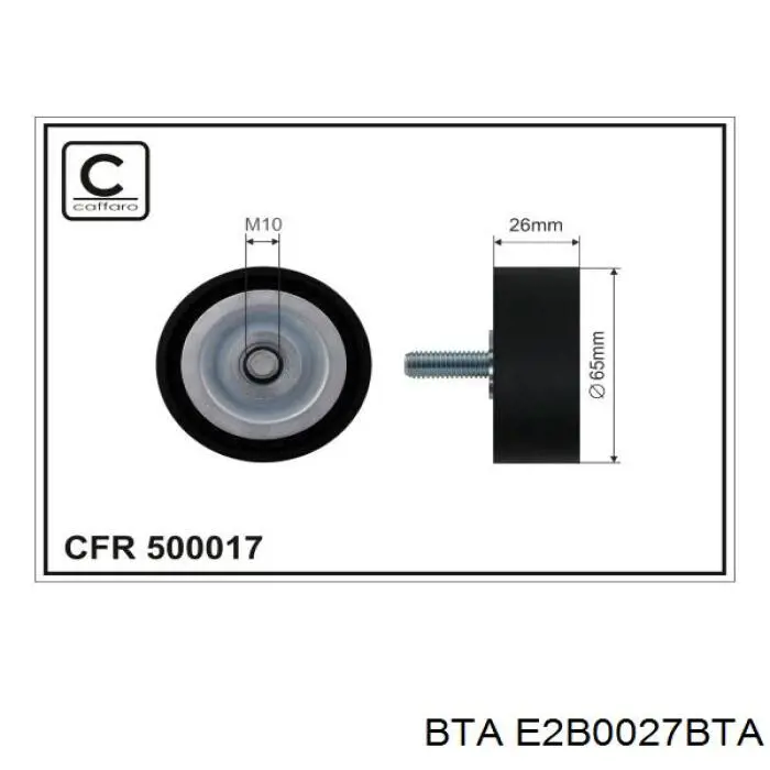 Comprar E2B0027BTA BTA Polea tensora, correa poli V