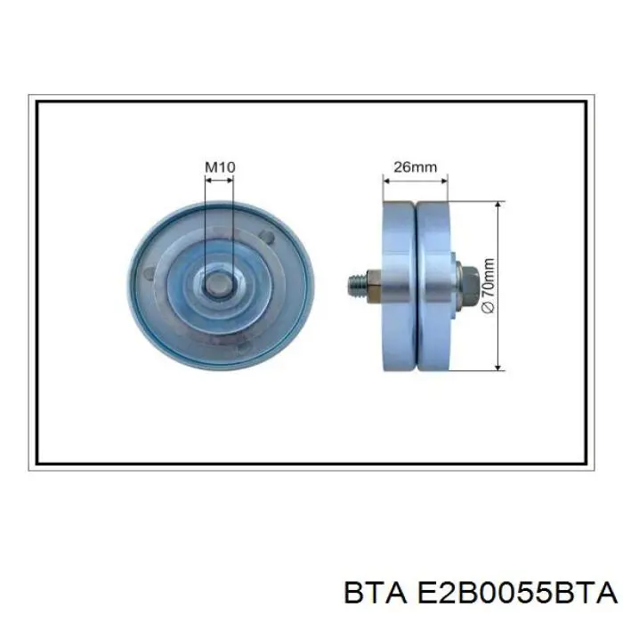 E2B0055BTA BTA polea tensora correa poli v