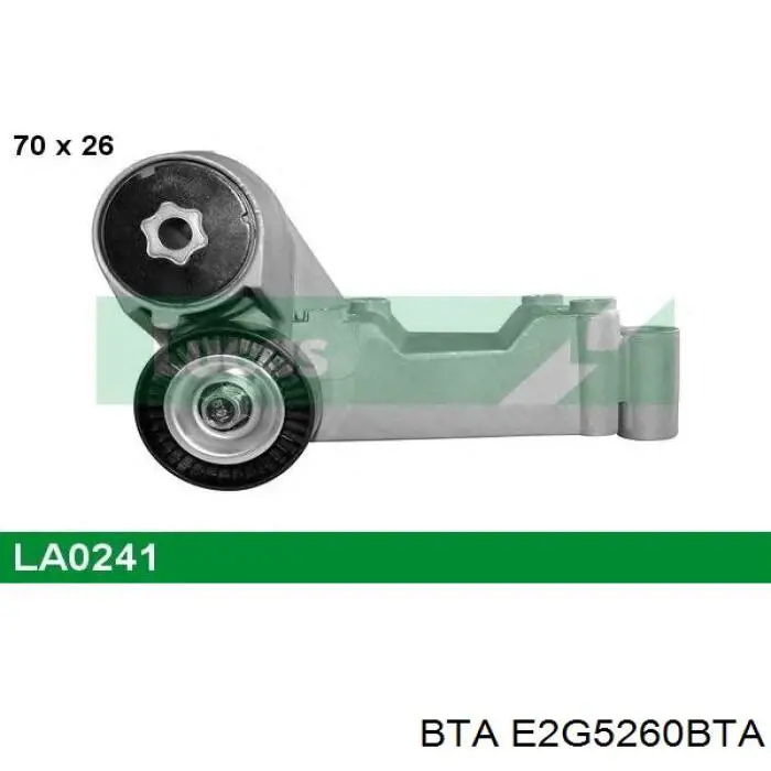 Comprar E2G5260BTA BTA Polea tensora, correa poli V