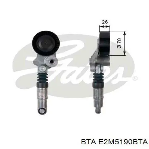 MAMPQ1273 Polcar tensor de correa, correa poli v