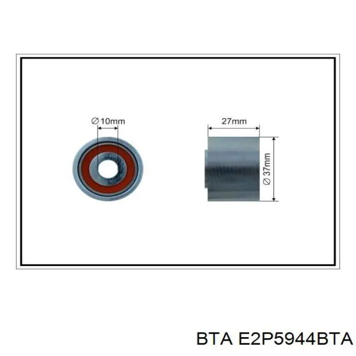 E2P5944BTA BTA polea inversión / guía, correa poli v