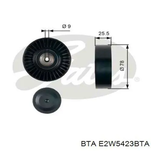 E2W5423BTA BTA rodillo, correa trapecial poli v