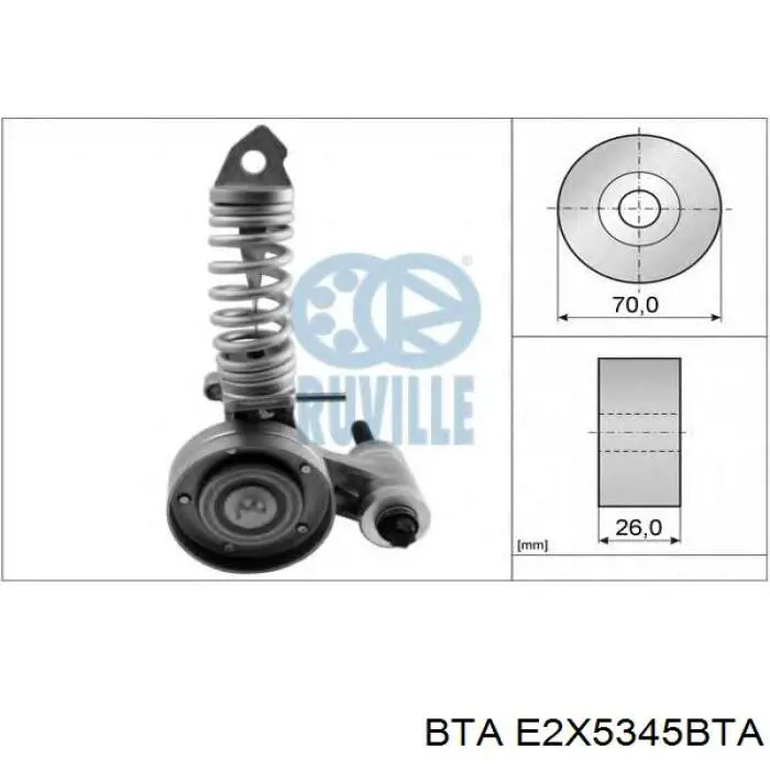 Rodillo tensor correa poli V Dexwal 03399 precio, desde 8,90 EUR
