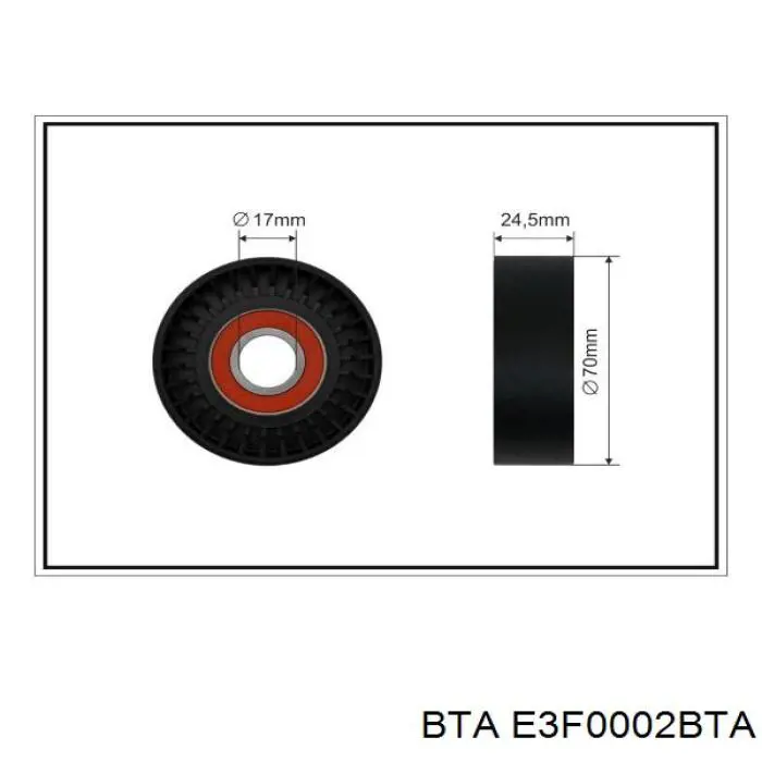 E3F0002BTA BTA tensor de correa poli v