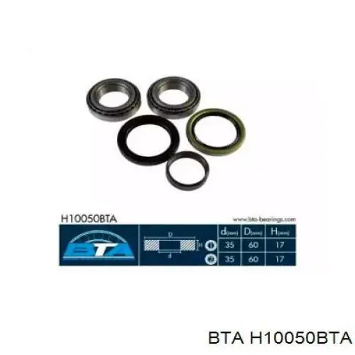 Comprar H10050BTA BTA Cojinete de rueda delantero