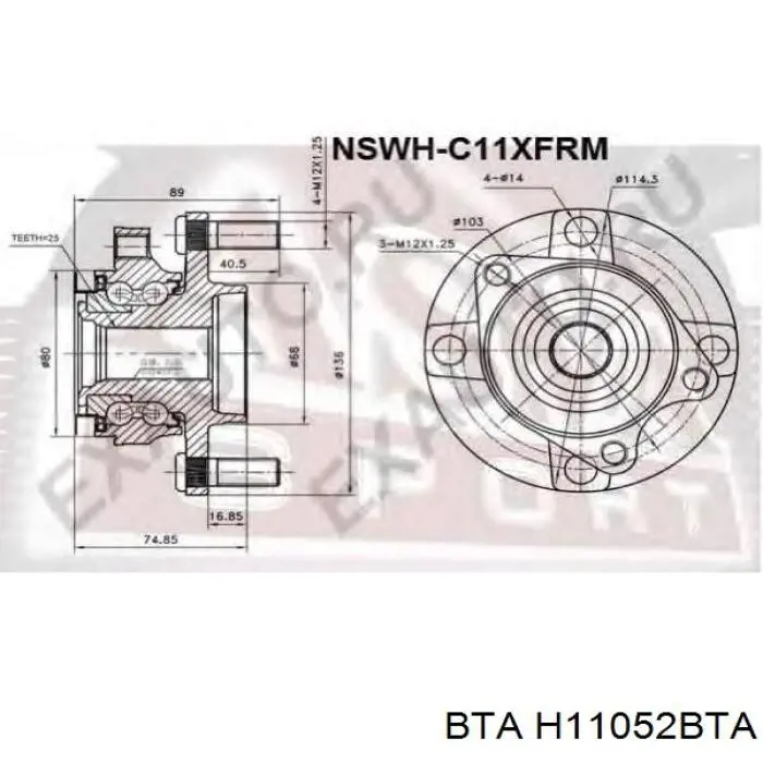 Comprar H11052BTA BTA Bujes de ruedas