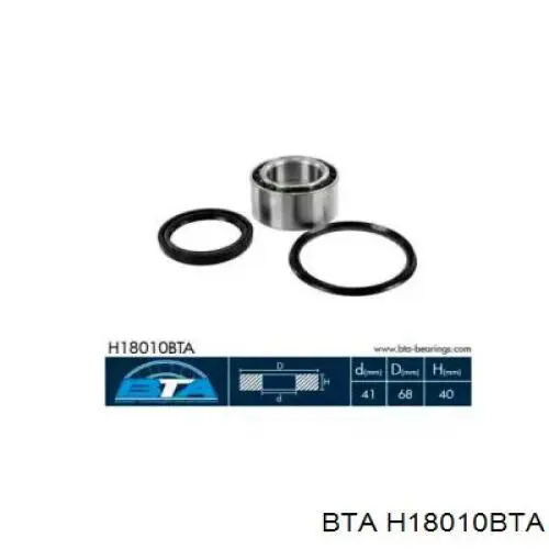 Cojinete de rueda delantero BTA H18010BTA precio, desde 31,99 EUR