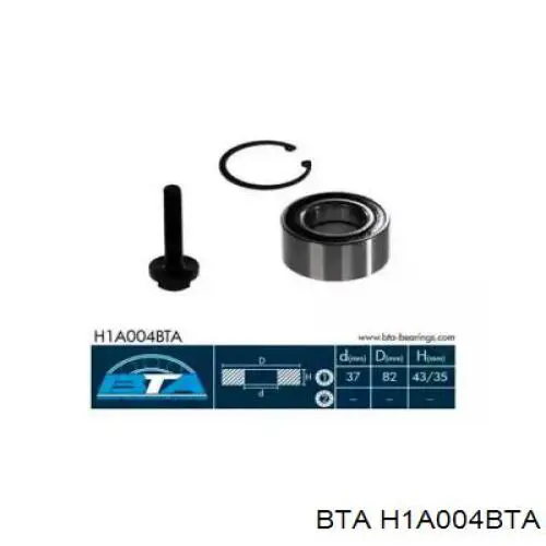 Comprar H1A004BTA BTA Cojinete de cubo delantero/trasero