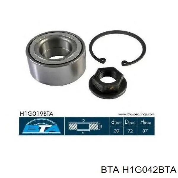 Comprar H1G042BTA BTA Cojinete de rueda delantero