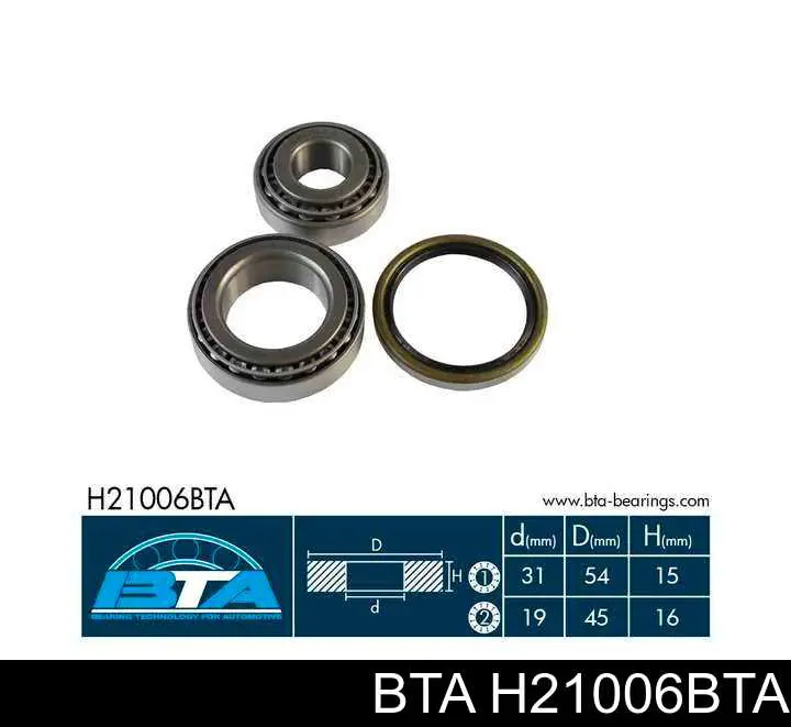Comprar H21006BTA BTA Cojinete de rueda trasero