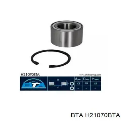 Cojinete de rueda trasero Nissan X-Trail T30