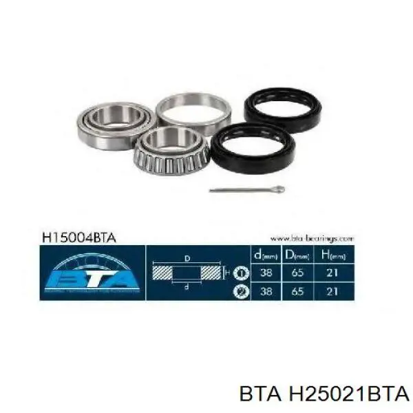 H25021BTA BTA cojinete de rueda trasero