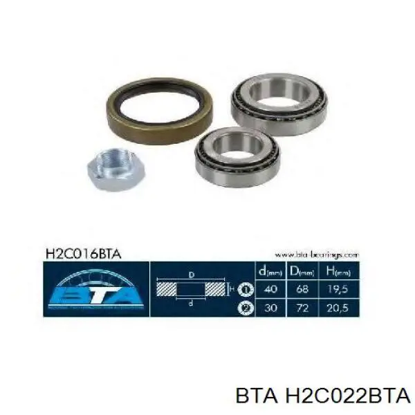 Cojinete de rueda trasero Fiat Ducato 2 230L