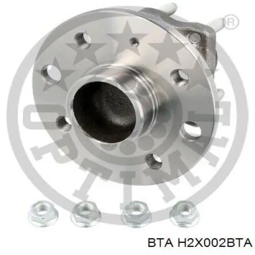 H2X002BTA BTA Buje de rueda trasero