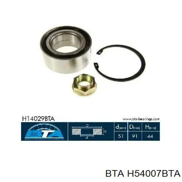 Comprar H54007BTA BTA Bujes de ruedas