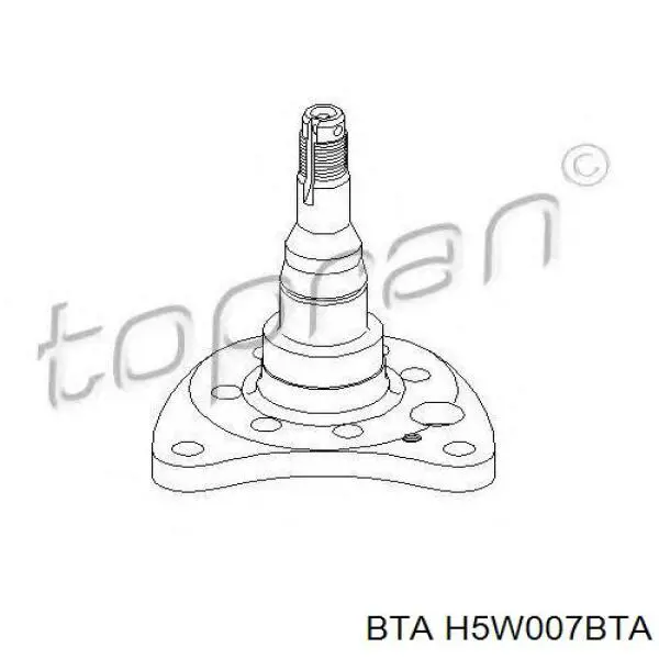 Cubo de rueda trasero izquierdo 191501117B VAG