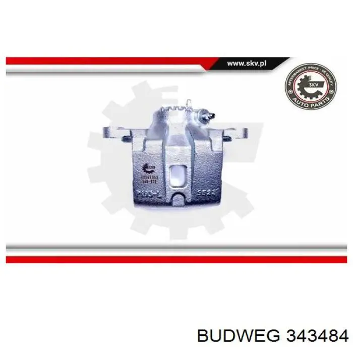 Comprar 343484 Budweg Pinza de freno trasera izquierda