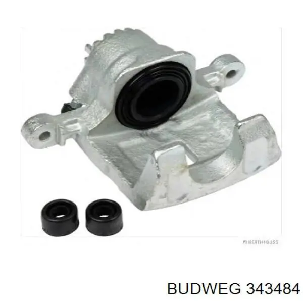 Pinza de freno trasera izquierda 343484 Budweg