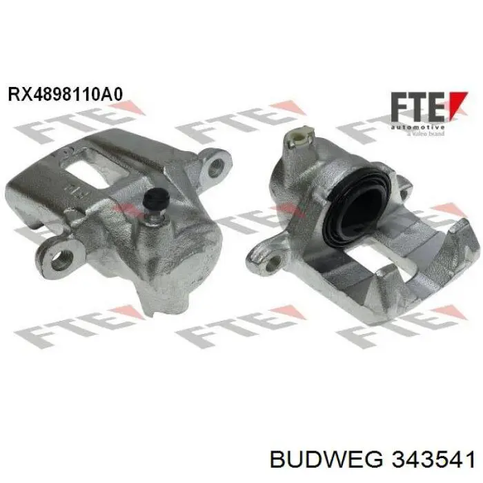 343541 Budweg Pinza de freno trasera derecha