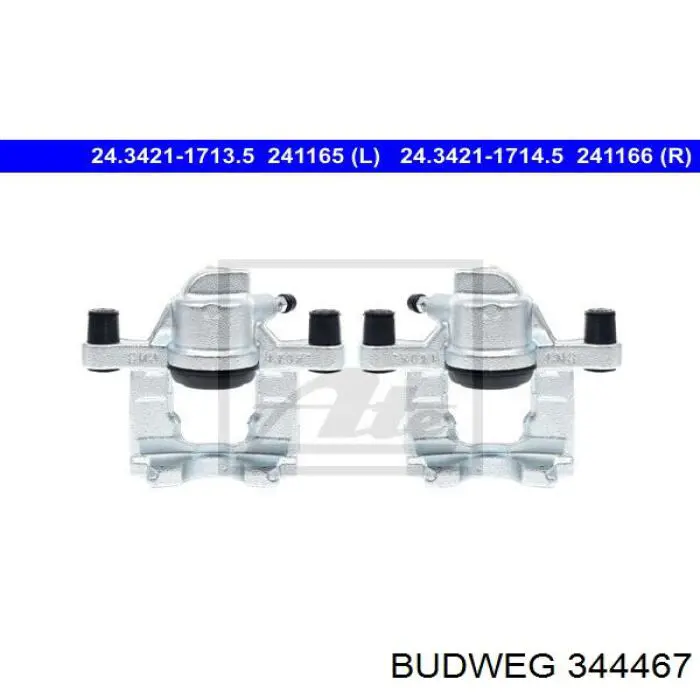 Pinza de freno trasera derecha Budweg 344467 precio, desde 91,48 EUR