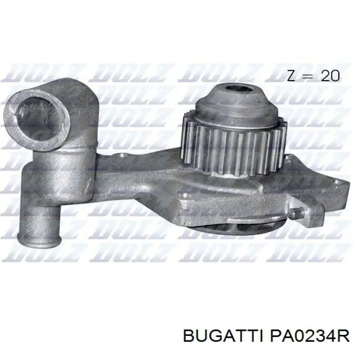 PA0234R Bugatti bomba de agua