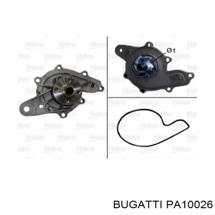 PA10026 Bugatti bomba de agua