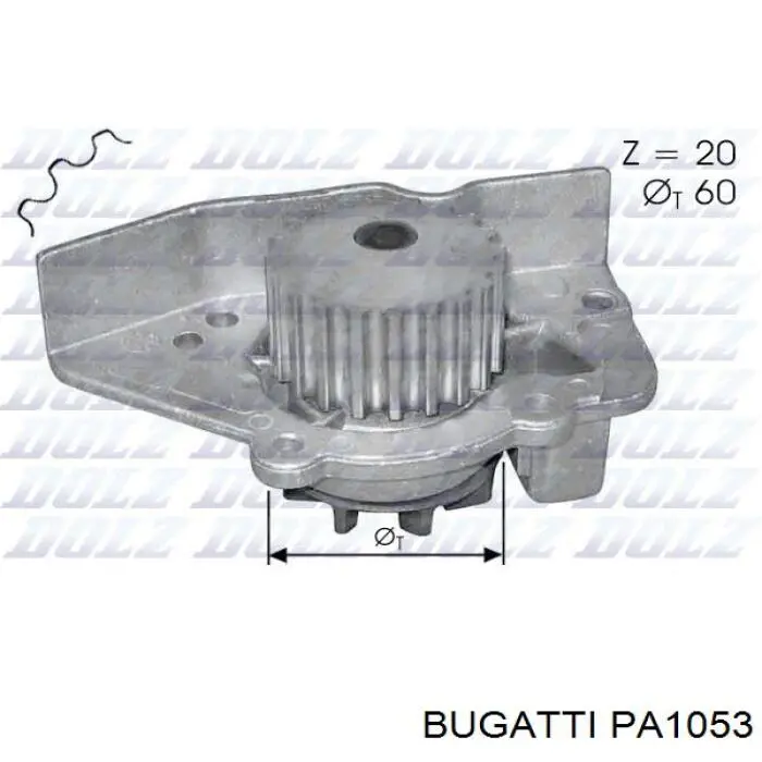 PA1053 Bugatti bomba de agua