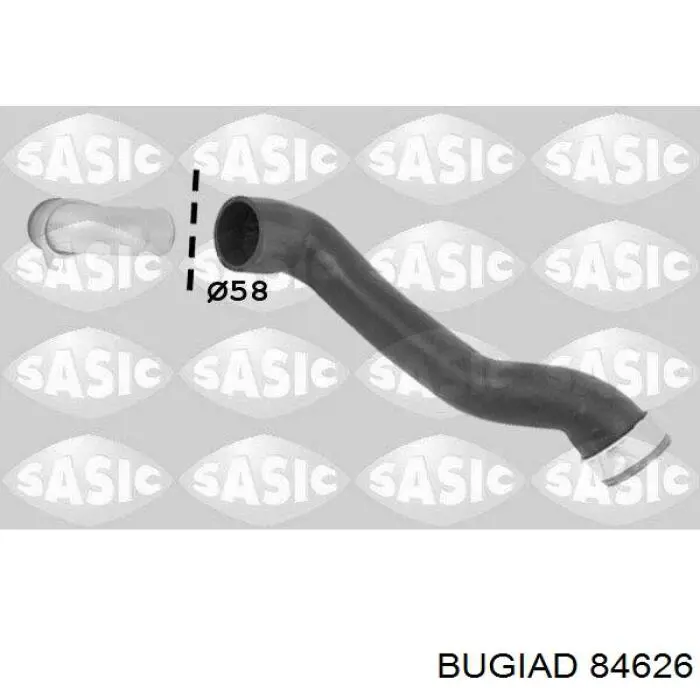 Tubo intercooler 98833 Metalcaucho