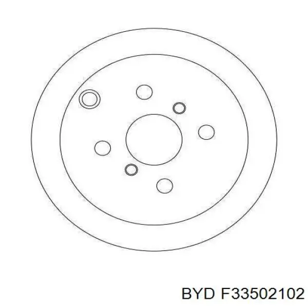 Comprar F33502102 BYD Disco de freno trasero