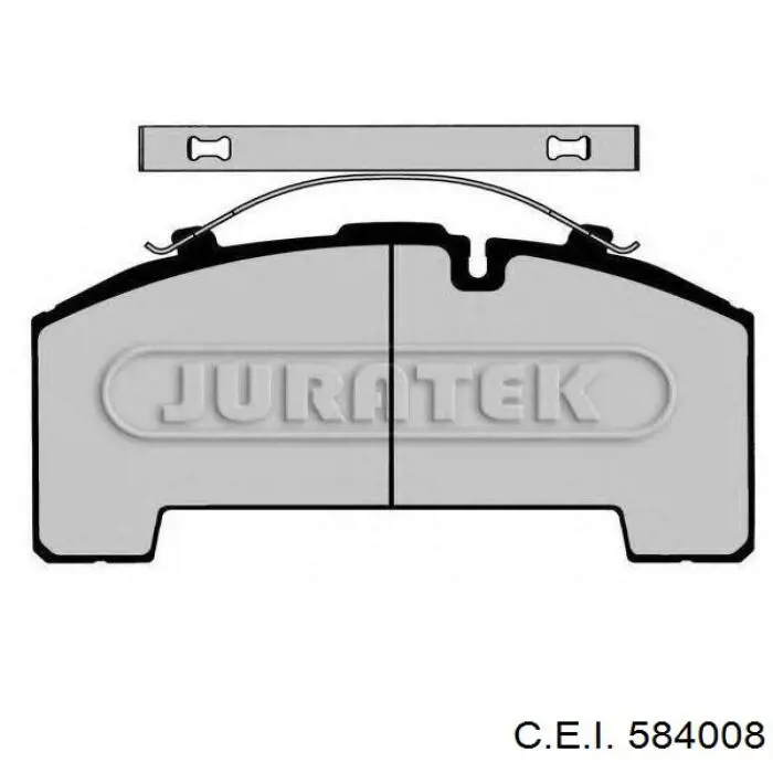 584008 C.e.i. pastillas de freno traseras