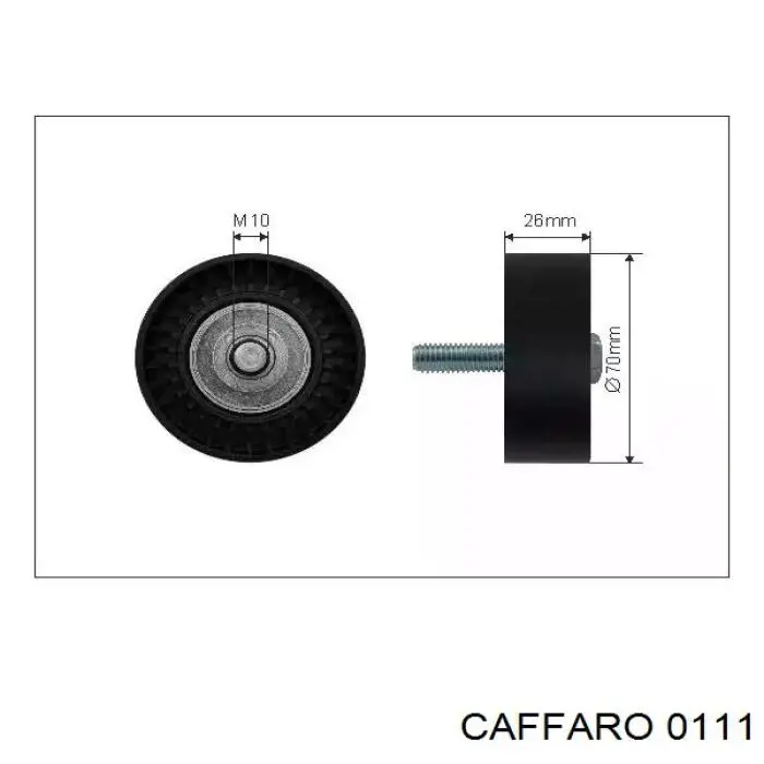 Polea inversión/guía, correa auxiliar servicios Caffaro 0111 precio, desde 14,71 EUR
