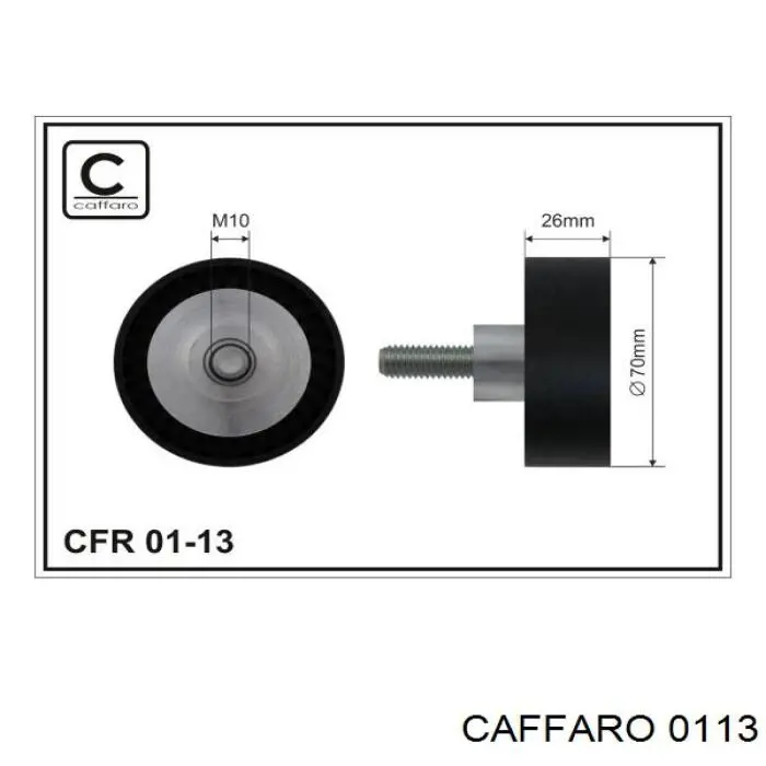 Comprar 0113 Caffaro Polea inversión/guía, correa poli V