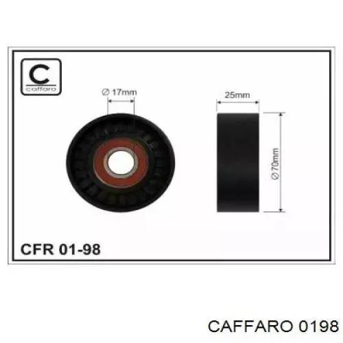 Rodillo tensor correa poli V Caffaro 0198 precio, desde 15,11 EUR