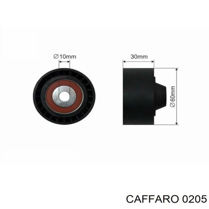 Polea inversión/guía, correa auxiliar servicios Caffaro 0205 precio, desde 16,50 EUR