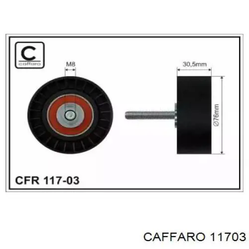 Polea inversión/guía, correa auxiliar servicios Caffaro 11703 precio, desde 18,71 EUR