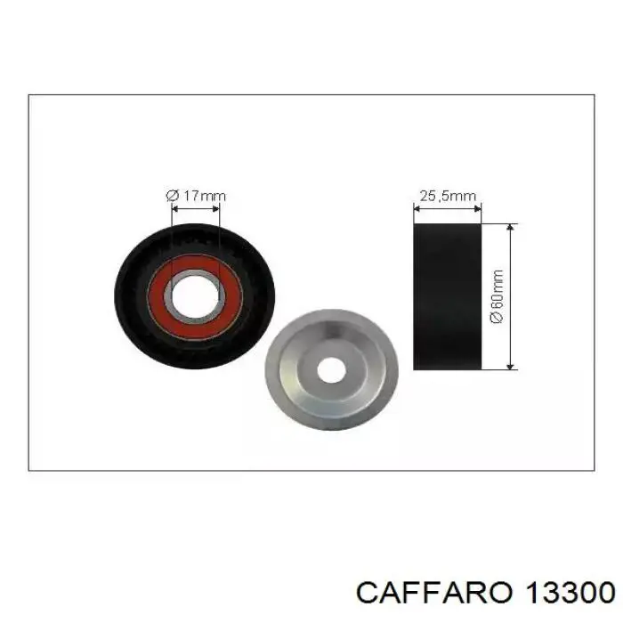 Comprar 13300 Caffaro Polea tensora, correa poli V