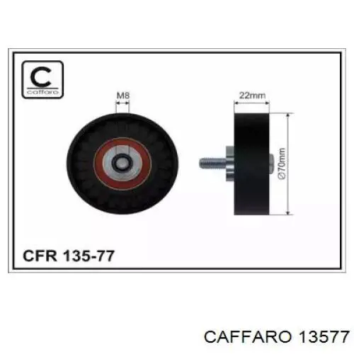 Rodillo tensor correa poli V Caffaro 13577 precio, desde 17,79 EUR