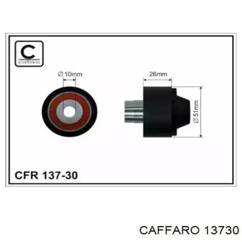 Polea inversión / guía, correa poli V 13730 Caffaro